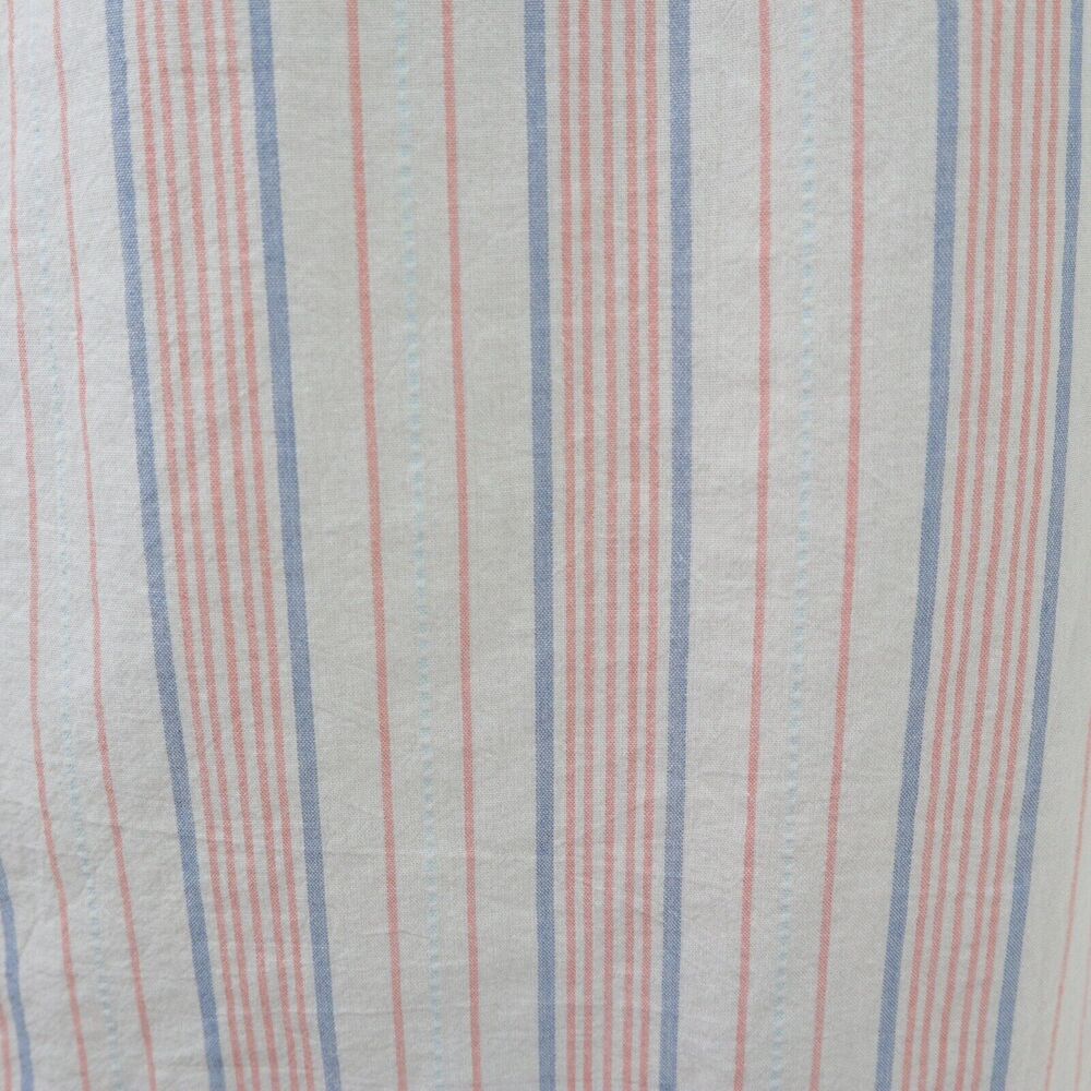Lucky Brand Size L Top Lightweight Cotton Striped Blue Peach - Picture 8 of 10